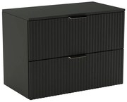 Czarna szafka wisząca pod umywalkę nablatową 40x12x4 M0-B82