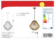 Lindby - Żyrandol na lince SIGGIE 1xE27/60W/230V