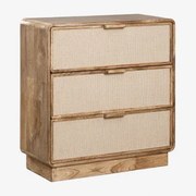 Komoda Z Drewna Mango, Mdf I Juty Abrams Drewno Mango - Sklum