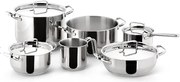 Zestaw garnków Lagostina SFIZIOSA-10PIECES ze stali nierdzewnej z podwójnym dnem Lagoseal® Plus