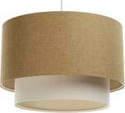 Lampa wisząca ERUTAN DOUBLE 50 żółta/kremowa