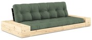 Zielona rozkładana sofa 244 cm Base – Karup Design