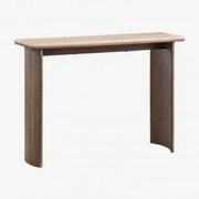 Konsola 105x35 Cm Z Trawertynu I Drewna Akacjowego Casilda Travertine - Sklum