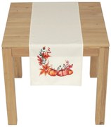 Bieżnik Dyni i liście aksamitne, 40 x 150 cm