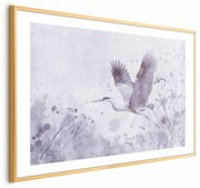 Plakat Majestatyczny lot 90x60 cm z ramą złotą z marginesem ARTGEIST B