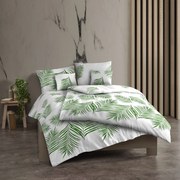 Kvalitex Bawełniana pościel Tropical biały, 200 x 200 cm, 2 szt. 70 x 90 cm