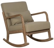 Beżowy fotel bujany Weave – Ixia