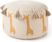 Dziecięca pufa z motywem żyrafy Savannah