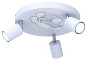 Oświetlenie punktowe dziecięce FUN 3xGU10/8W/230V niebieski/słonik