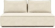 Sofa z Funkcją Spania MAVIA Kremowa Boucle Japandi