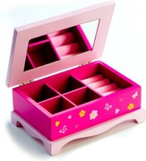 Teddies Drewniana szkatułka na biżuterię Princess, 17 x 7 x 11,5 cm