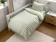 PrzytulneMieszkanie.pl PrzytulneMieszkanie.pl Komplet pościeli do łóżeczka z prześcieradłem GRENTIS, zielony