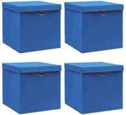 Niebieski komplet 4 składanych pudełek S7-N03