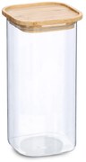 Słoik z pokrywką bambusa, 1600 ml, 11 x 11 x 22 cm