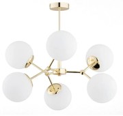 Żyrandol FOTON 6xE14/40W/230V złoty/biały