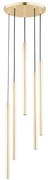 Lampa COLLET 5xG9/40W/230V, pr. 30 cm, złota, na lince