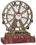 Miasteczko bożonarodzeniowe, scenka świąteczna z młyńskim kołem