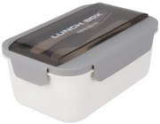 Szczelny lunchbox ze sztućcami, 21 x 14 x 7 cm
