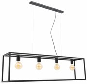 Lampa wisząca FURTIM czarna ELTAP