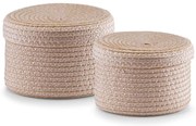 Okrągłe kosze na akcesoria, drobiazgi - 2 sztuki w komplecie, ZELLER