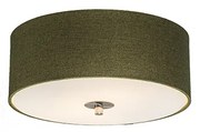 Rustykalna lampa sufitowa zielona 30 cm - Drum Jute Nowoczesny Oswietlenie wewnetrzne