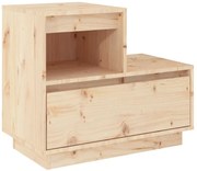 Sosnowa naturalna szafka nocna z szufladą E1-S56
