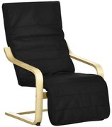 HOMCOM Fotel relaksacyjny z krzesłem bujanym i regulowanym podnóżkiem Komfortowy odpoczynek | Aosom PL