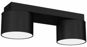 Lampa sufitowa, czarna, podwójna DIXIE Black 2xGX53