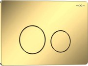 Mexen Tex 06 przycisk spłukujący stal nierdzewna, złoty szampański błyszczący - 6106-08