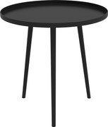 Outsunny Stolik pomocniczy, kawowy, ogrodowy, tarasowy, do ogrodu, ze stali, czarny