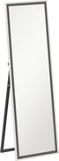HOMCOM Lustro pełnej długości, rama MDF, folia odporna na stłuczenia, 162,6 x 53,3 cm, Szare