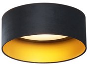 Nowoczesna lampa sufitowa czarny aksamit 40 cm z LED z 3-stopniowym ściemnianiem - Sue