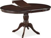 Stół rozkładany OLIVIA 106(141)x106 ciemny orzech SIGNAL