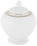 Biała porcelanowa cukierniczka Villa Altachiara Gold Chic
