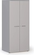 Szafa biurowa z drzwiami PRIMO GRAY, 1781 x 800 x 600 mm, szary