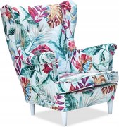 Fotel Uszak kolorowe liście ŻYWE WNĘTRZE RELAX