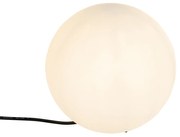 Nowoczesna lampa zewnętrzna biała 25 cm IP65 - Nura
