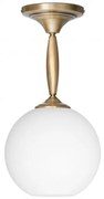 Wisząca lampa mosiężna z dużą kulą QC-S1K