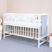 New Baby Łóżeczko dziecięce Polly, biało-szare