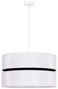 Duolla - Żyrandol na lince DUO 1xE27/15W/230V śr. 40 cm biały/czarny