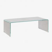 Coffee Table Z Przezroczystego Szkła (110x55 Cm) Crhis Transparent - Sklum