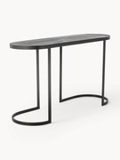 Konsola z metalu z drewnianym blatem Carter