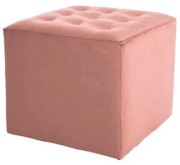 Stary różowy taboret LORI VELVET