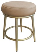 Taboret Ben noga metalowa złota MG06