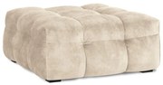 Beżowy aksamitny puf Windsor &amp; Co Sofas Vesta