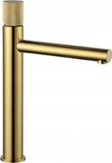 Mexen Elba One bateria umywalkowa wysoka, złota - 74111-50