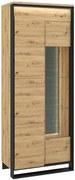 Industrialna witryna do salonu dąb artisan - QA S0-K43