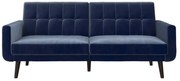 Niebieska sofa rozkładana 201 cm Nola – Støraa