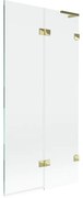 Mexen Lunar L parawan nawannowy 2-skrzydłowy prawy 90 x 150 cm, transparent, złoty - 897L-090-100-50-00-P