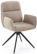 Nowoczesne beżowe krzesło z obrotowym siedziskiem B5-H20